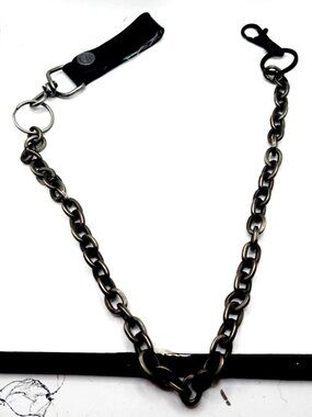 Heavy Metal Black Wallet Or Pants Single Layer Chain 23 Inches